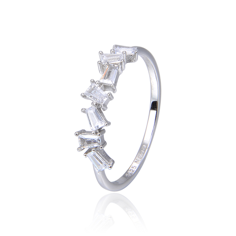 

Factory Wholesale Jewelry White Gold CZ Ring 925
