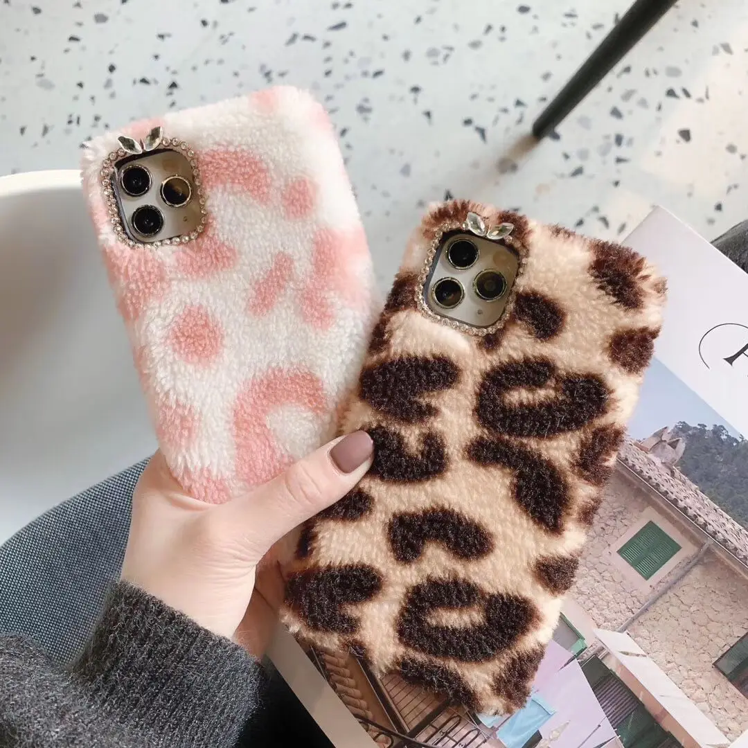 3d Winter Warm Rabbit Fur Fluffy Cell Phone Case For Iphone 11 Pro Max ...