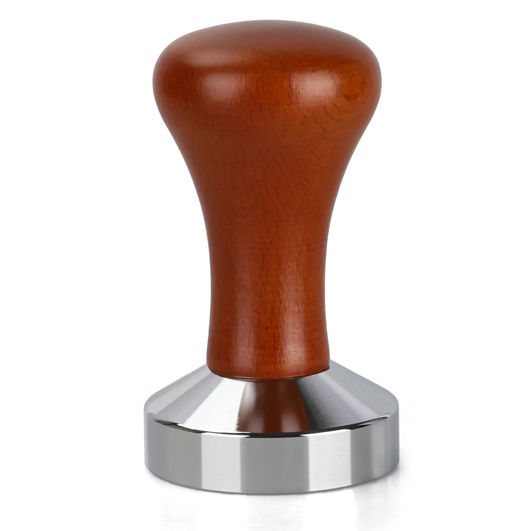 90x51mm Solid Wood Stainless Steel Classic Series 51mm Espresso Tamper-Premium Barista Coffee Tamper Coffee Tamper