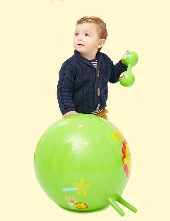 eco-friendly decal hopper ball/ jumping ball with flower effect