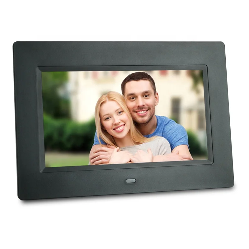 

Wholesale price YYD DPF7010 bedroom living room 7 inch video playback digital photo frame with clock