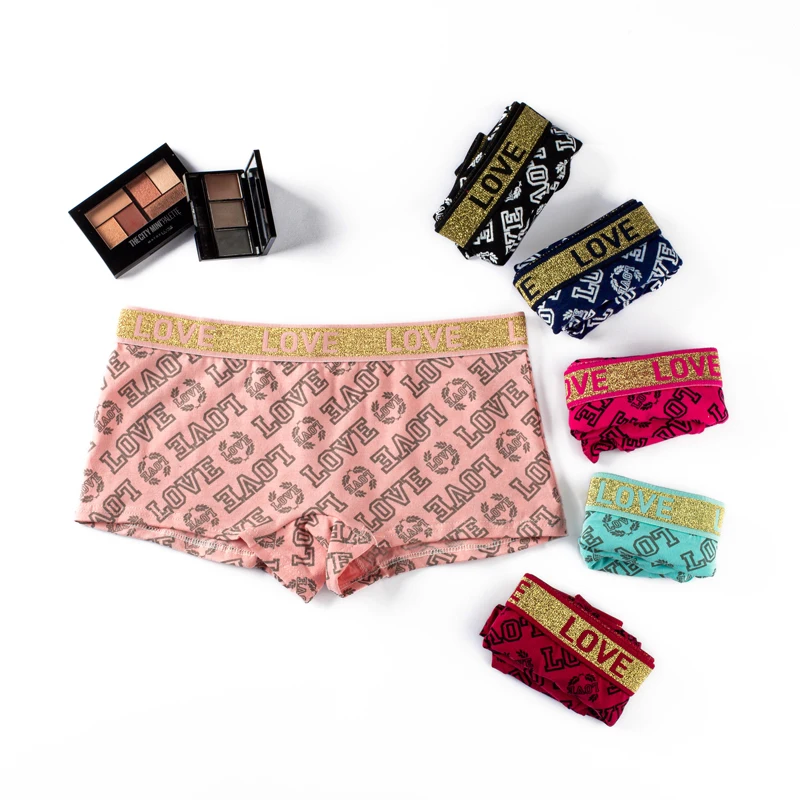 

New style mid-rise Silky boylegs panti high elastic panties for women