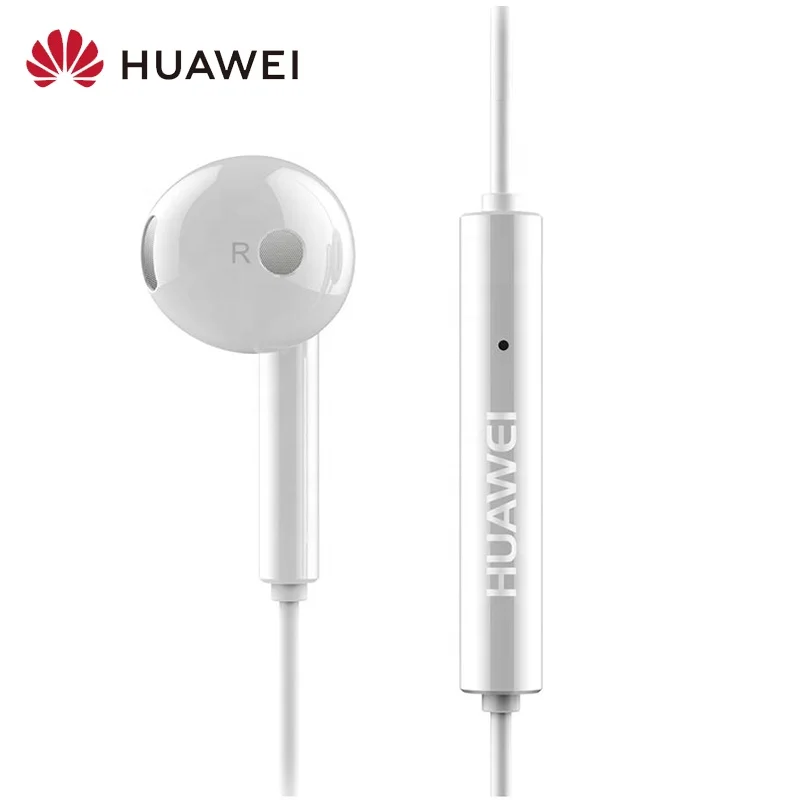 

Original HUAWEI AM115 3.5mm Half In-ear Headset With Mic/Volume Control For Huawei Smart Phones AM115 Huawei Earphone, White