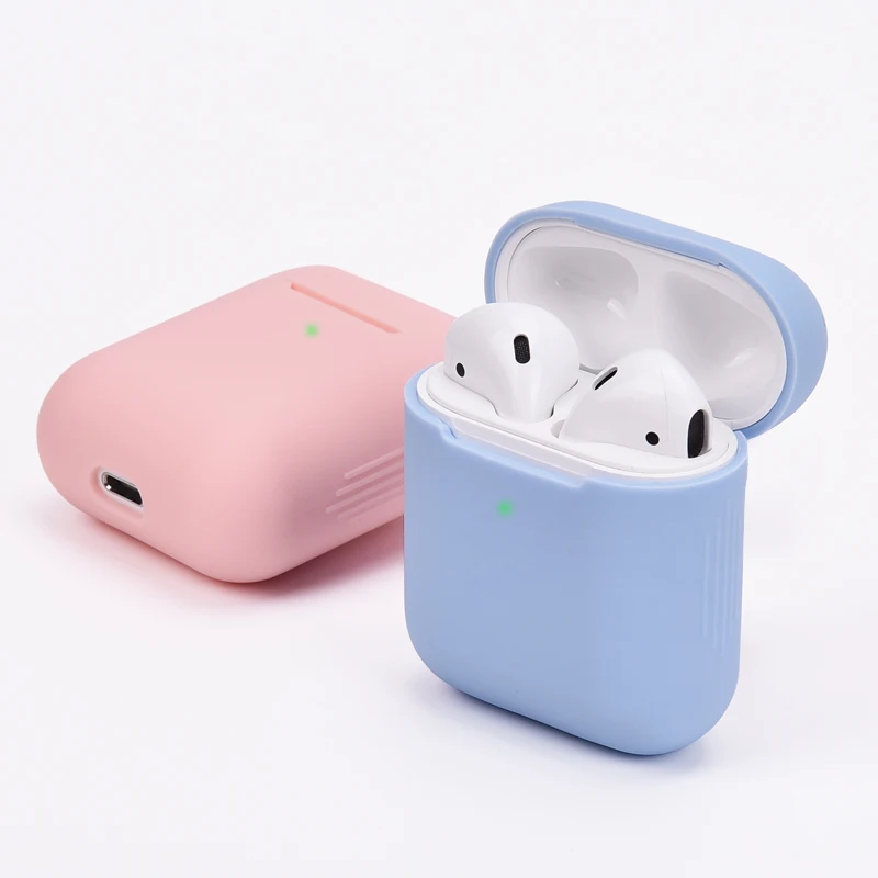 

Compatible AirPod 2 Charging Wireless Headset Silicone Cover Case For Airpods 1/2