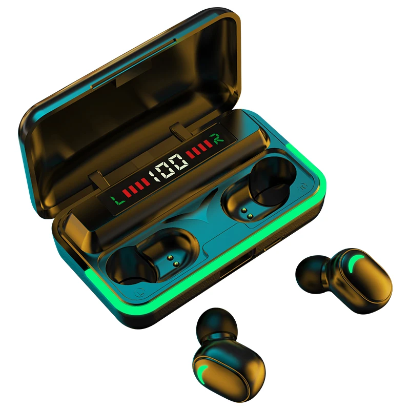 

Wireless Earphones With Wireless Charging Case Waterproof Stereo Headphones In Ear Built In Mic Headset Premium Sound Earbuds, Colors customized