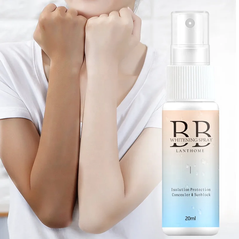 

Best-selling BB Body Skin Whitening Cream Organic Instant Whitening Spray for Dark Skin Men or Women, As picture