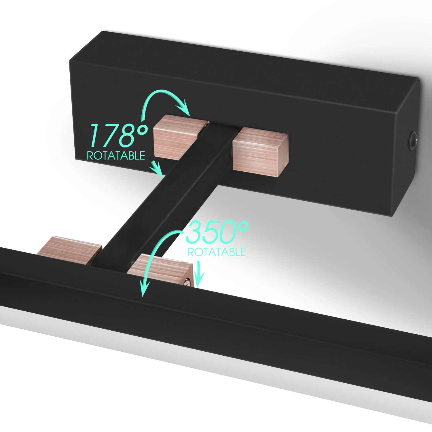 
Wall lamp modern LED 6W 8W customized picture light Bathroom vanity mirror lights white black bathroom light fixture 