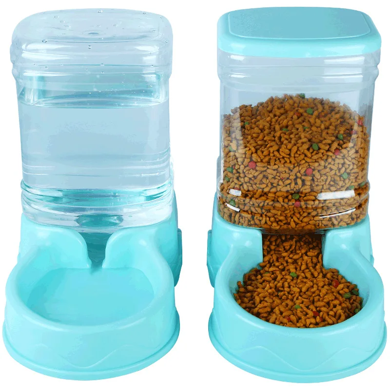 

Pet Feeder Smart Pet Water Feeder Food Automatic Dog Feeder, Greg/blue/pink
