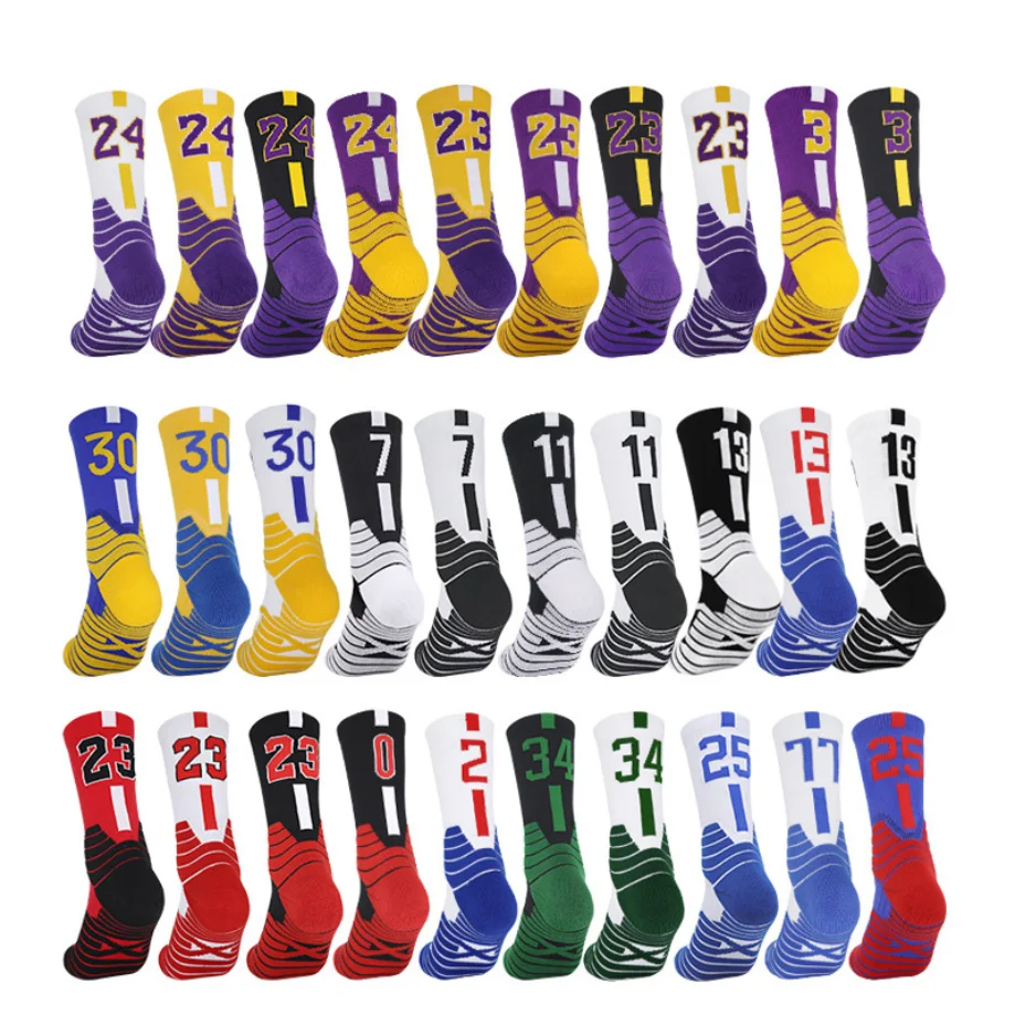 

Wholesale summer men's basketball socks adult mid-tube elite Sports Socks, As the picture shows