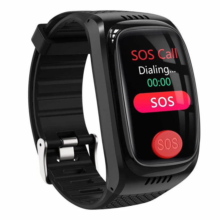 

Eid running watches GPS tracker with geofencing, Black