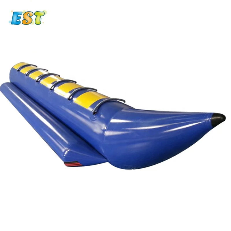 

Crazy water park amusement inflatable flying fish towable banana water boat for water game, As the picture