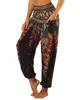 Wholesale OEM sexy women's yoga pants summer beach casual pattern boho harem yoga pants