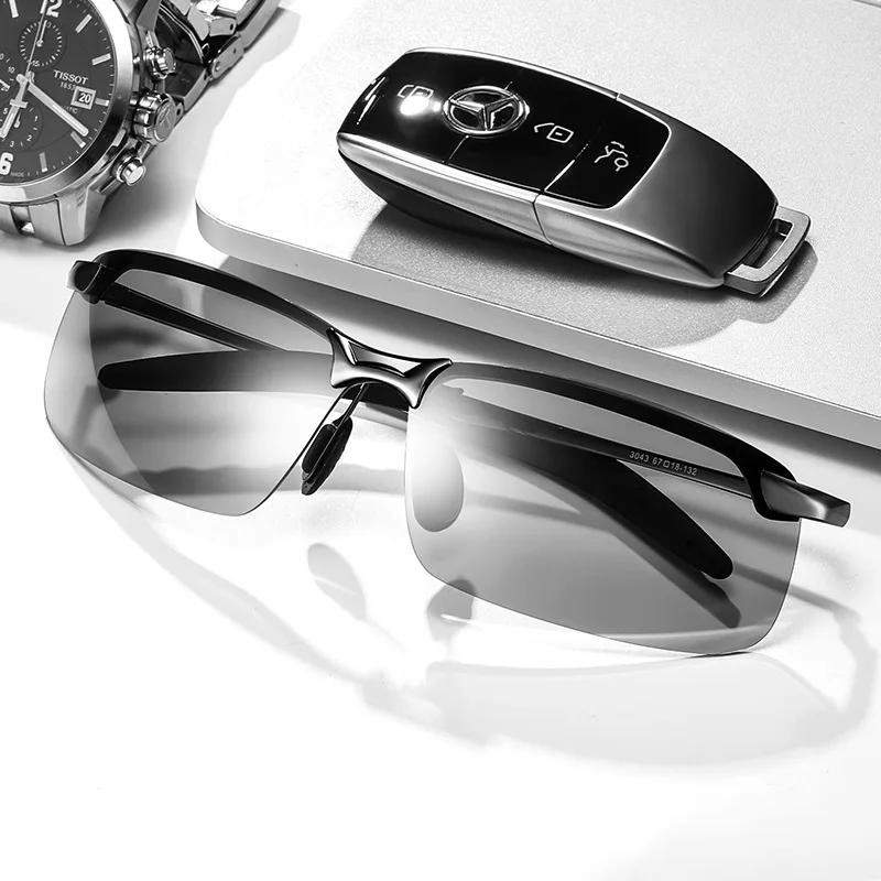 

Men's night vision sunglasses, men's day and night polarized driving driver sunglasses color changing glasses, Picture colors
