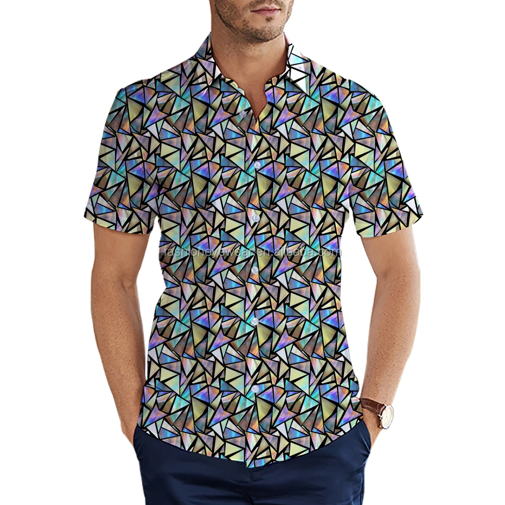 Casual Sublimation Printing Shirt Men 