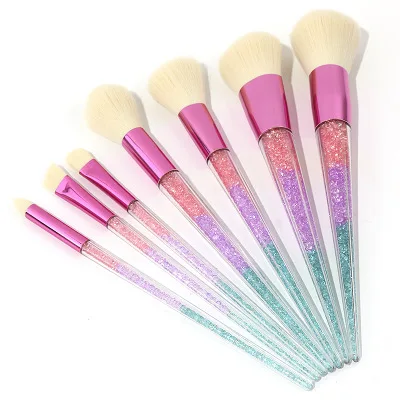 

HZM7PCS own brand makeup brush luxury makeup brush set, eye and face beauty brush makeup bag
