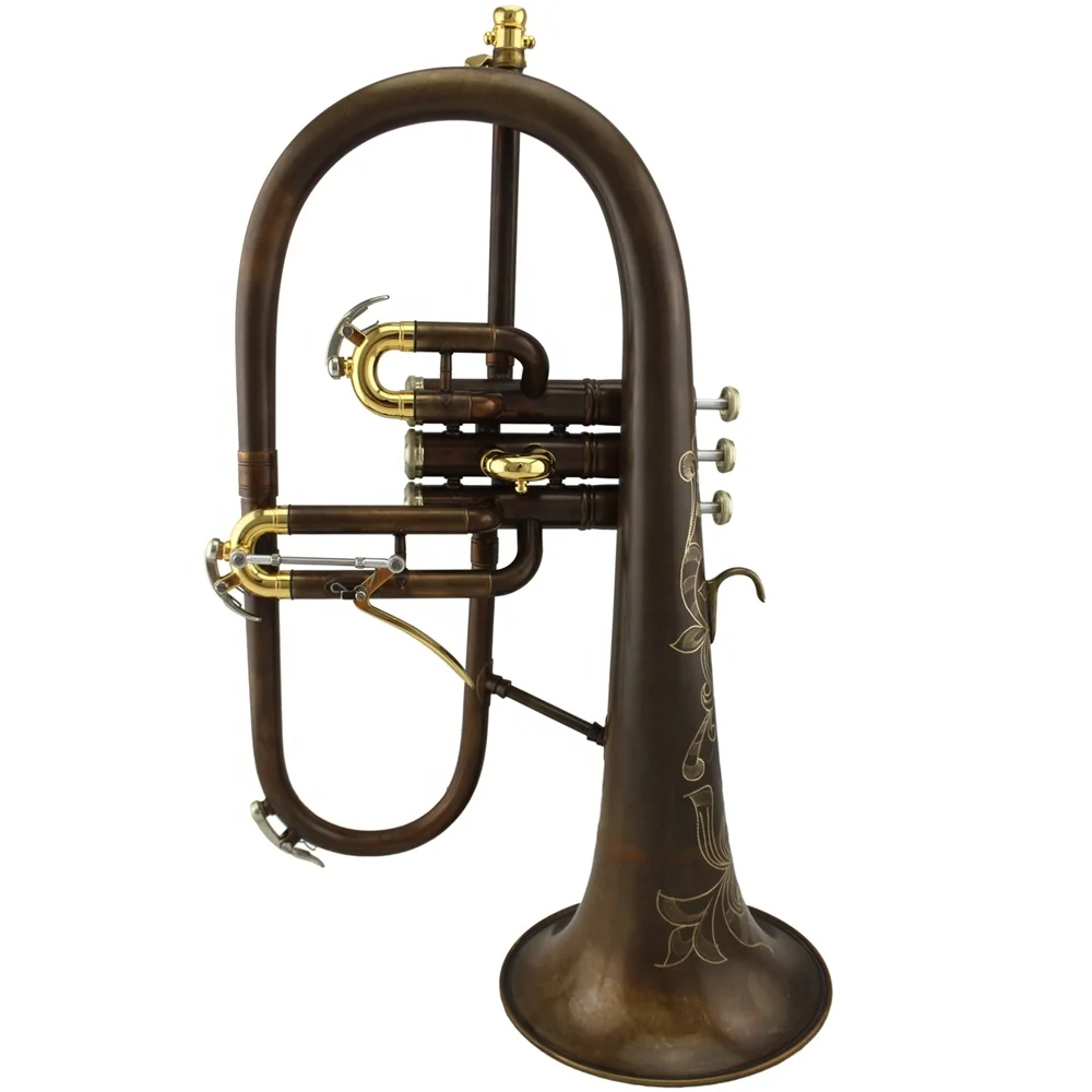 
Professional vintage coffee color Tone Bb Flugelhorn 