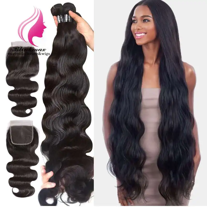 

Blinkmax Full Cuticle Aligned Brazilian Hair Virgin Body Wave With Closure