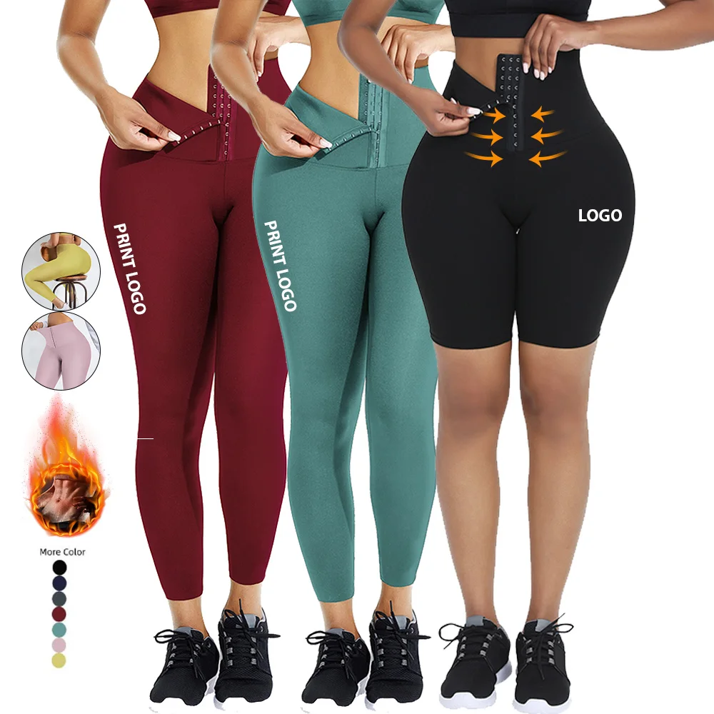 

HEXIN Wholesale High Waist Adjustable Corset Workout Leggings Plus Size Waist Trainer Women's Panties