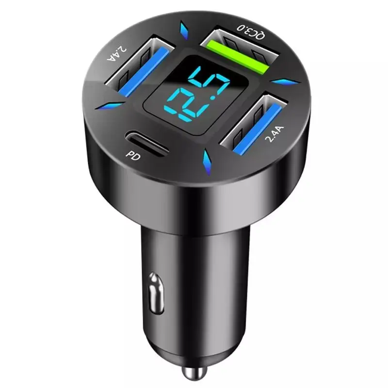 

New Portable 4 in 1 Usb C Port 66w Fast Car Fast Phone Charger 20w Usb 4.2a Car Charger 4 Port Type C Usb Quick Charge 3.0