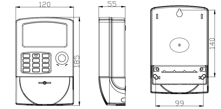 STS Standard split keypad Single Phase Energy Meter With LORA-RF on Mini-grid/Microgrid for Pilot - Famidy.com
