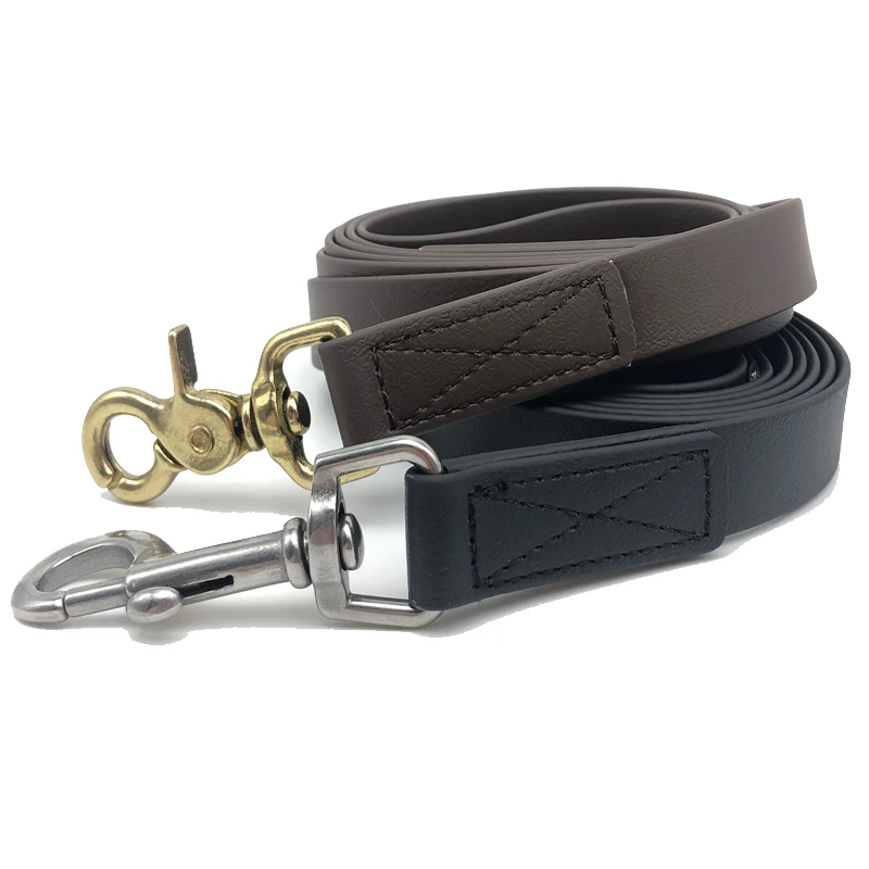 

Smart Frog Clip Genuine Leather Dog Leash Snap Hook Durable