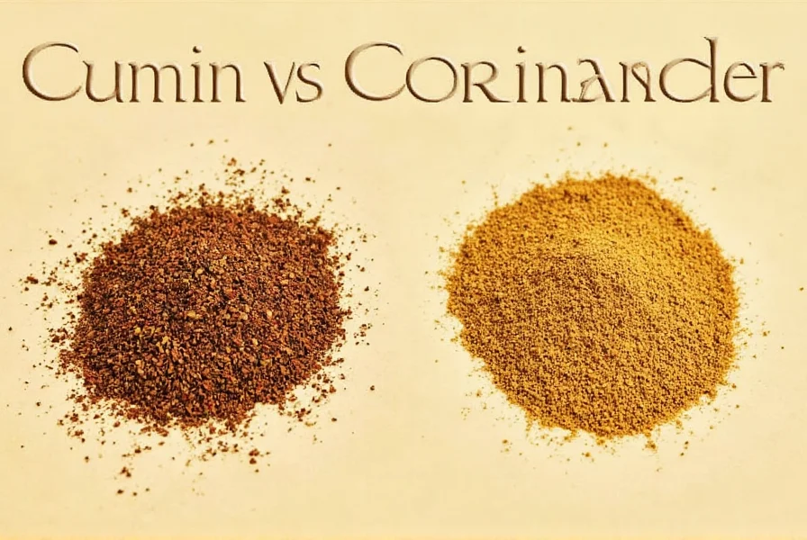 Various dishes featuring cumin and coriander