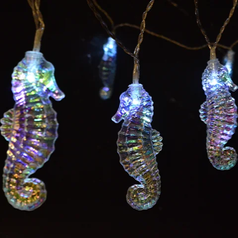 warm white led Hippocampus shape design fairy light chain string light for home decoration