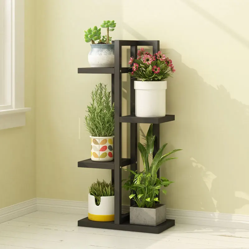

Hot Sale Floor Metal Flower Pot Standing Rack