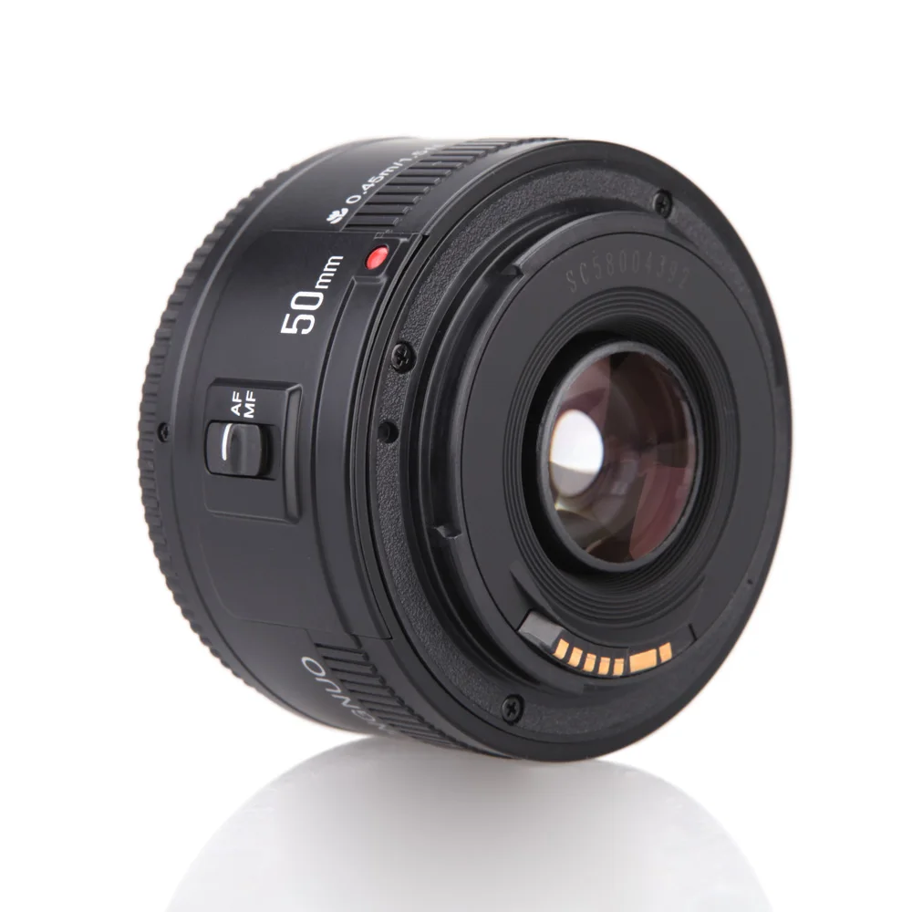 

YONGNUO YN EF 50mm f/1.8 AF Lens Aperture Auto Focus YN50mm f1.8 lens for Canon EOS DSLR Cameras, Black