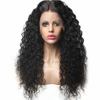 

High Density Cuticle Aligned Hair, synthetic lace front wig, long hair afro curly for black ladies