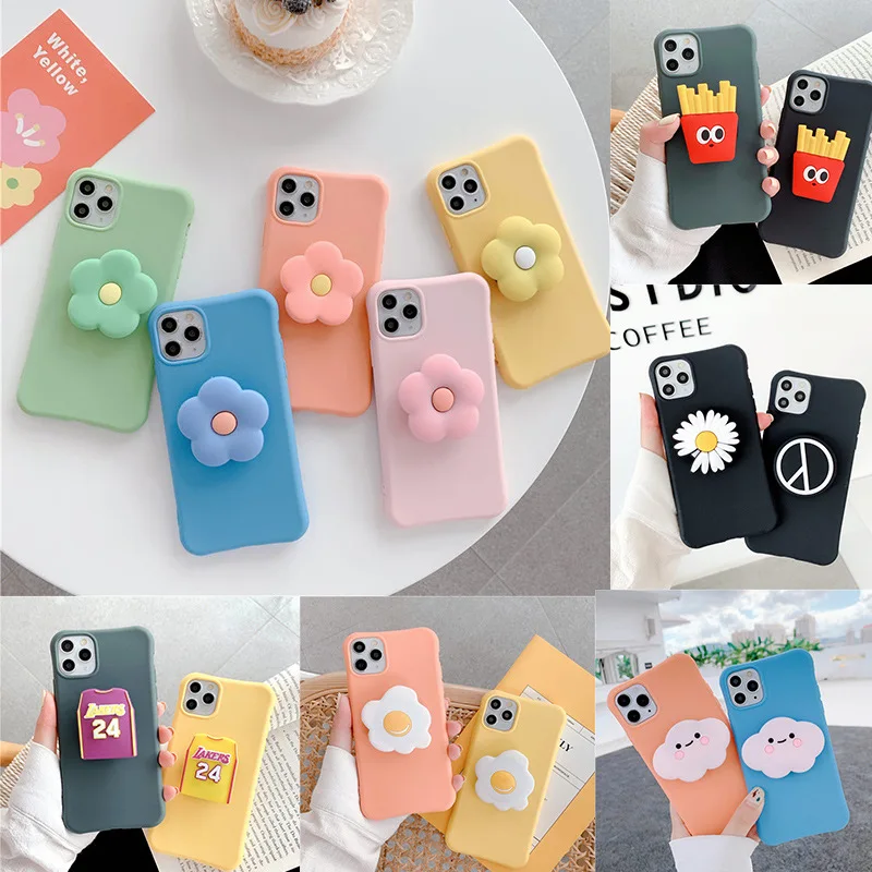 

2020 3D Cute Cartoon Stand Shockproof Luxury Original for iphone11 Pro Max Case Phone Holder