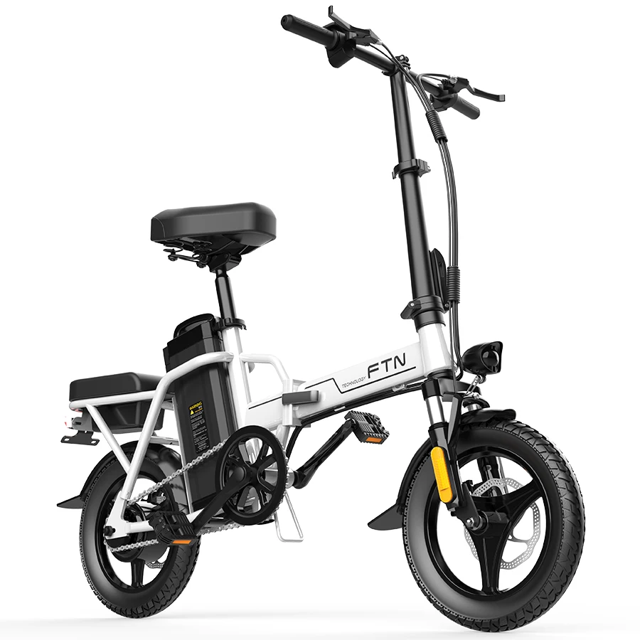 

COSWHEEL 20ah drive electric bike folding ebike 48V/350W White/Black color electric bike bicycle