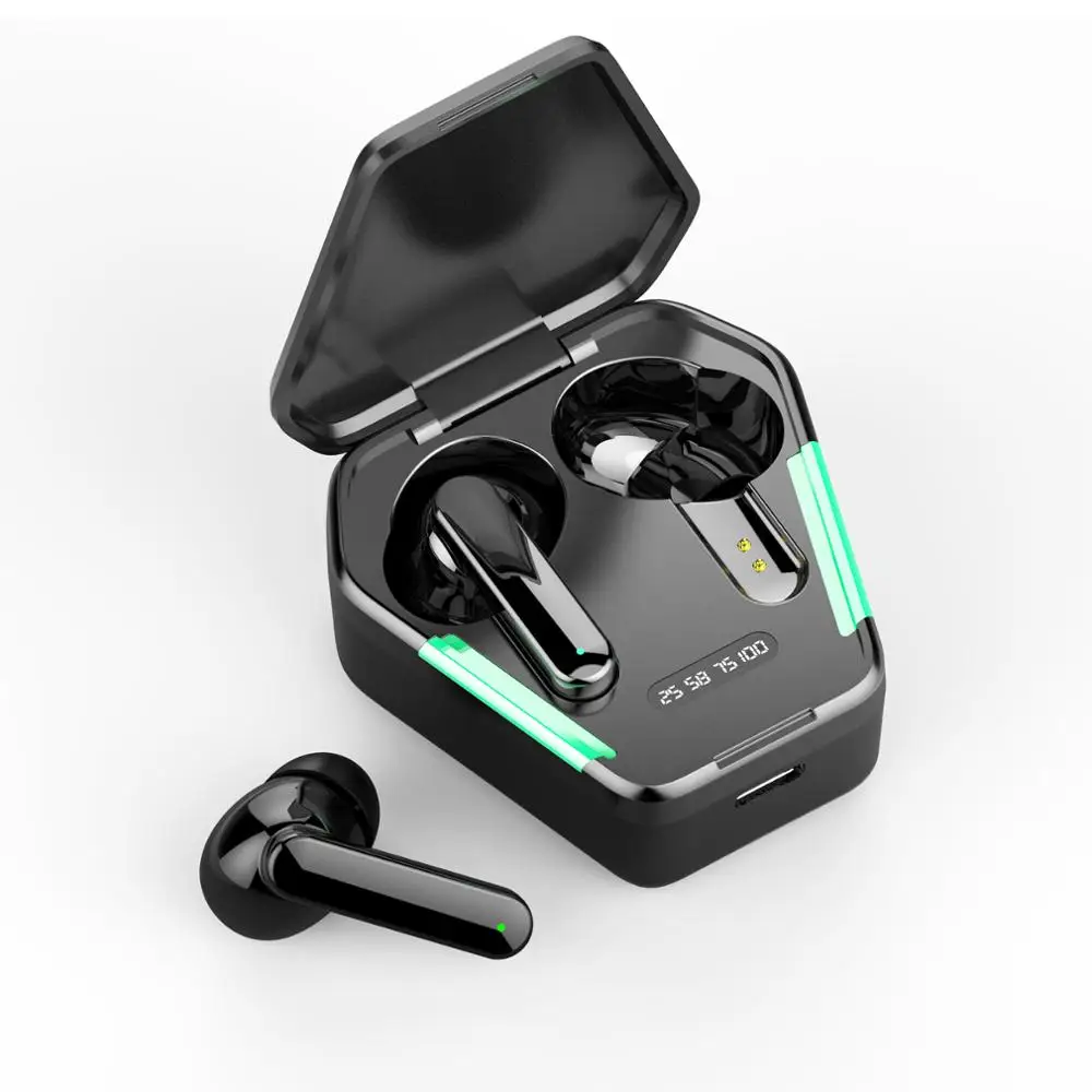 

in ear true wireless led light tws game headphone