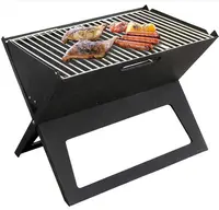 

Outdoor Portable iron Steel Barbecue Camping Folding Charcoal bbq grill outdoor