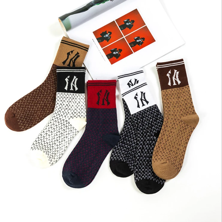 

New York Fashionable Customized Sport Colorful Designer Ny Cotton Socks