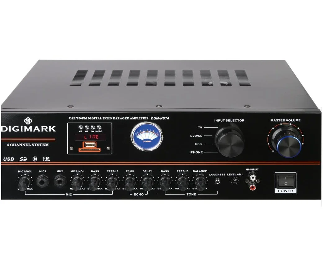 

100 Watt high sound OEM ODM audio power amplifier 2 channel amplifier, Black