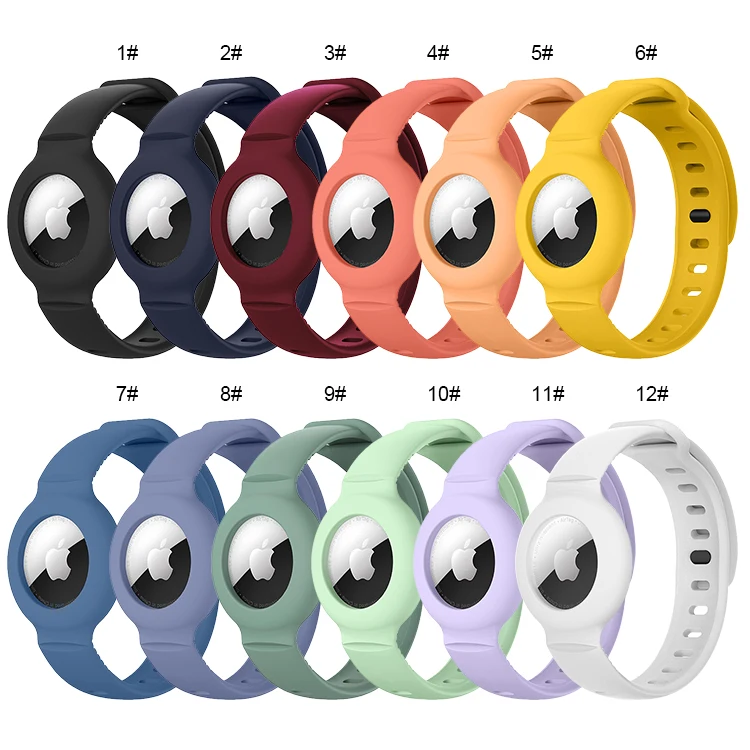 

Rubber Sport Airtag Watch Bracelet Customized Stylish Luxury Silicone Strap Watch Straps