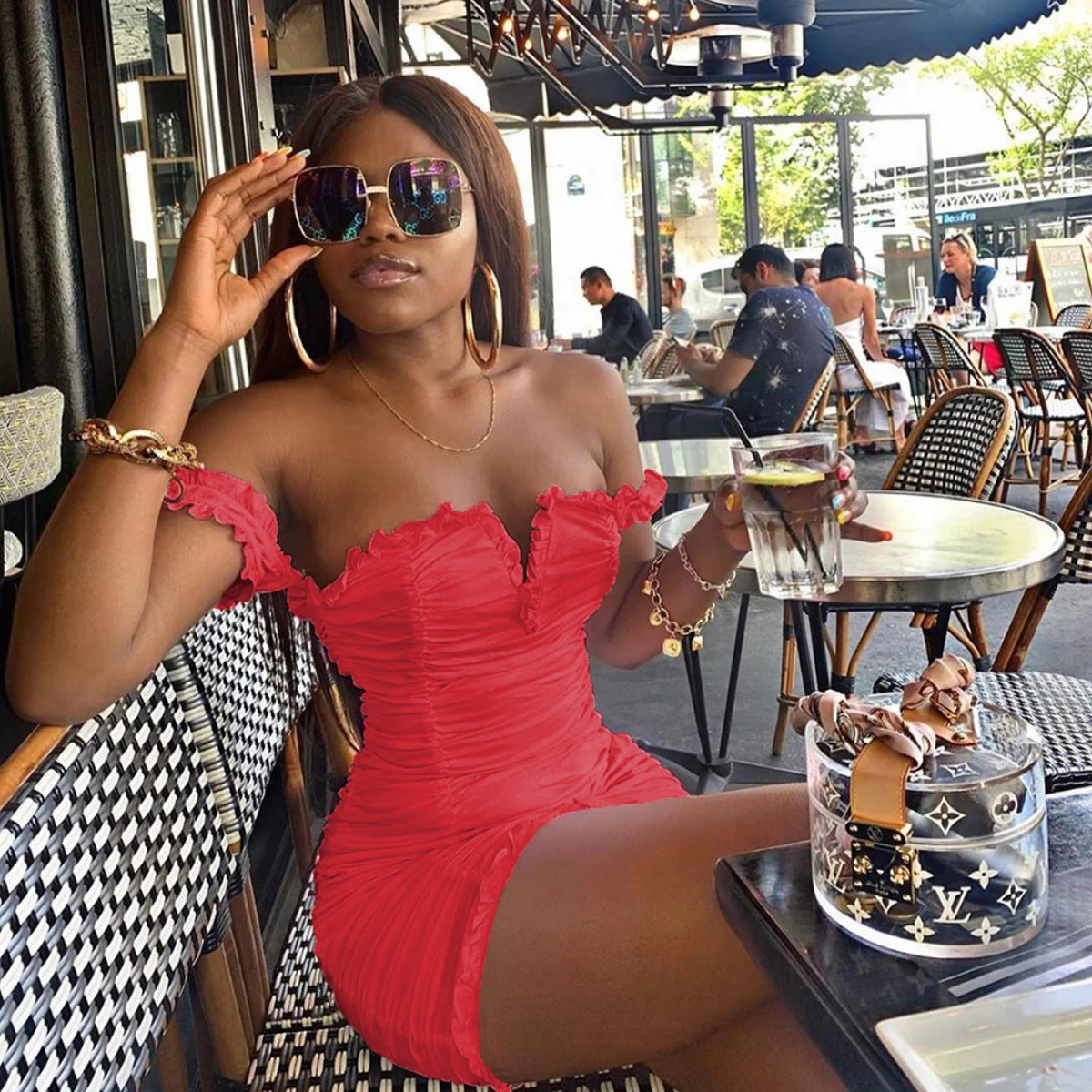 

Summer Club Bodycon Elegant Slim Wholesale Hot Night Women Mini Skirt Evening Dress Off shoulder Sexy Backless High Slit Dress