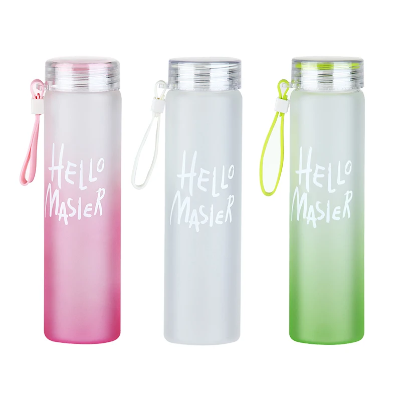 Eco-friendly BPA Free MY BOTTLE 500ml Customized Print glass Drinking Water Bottle
