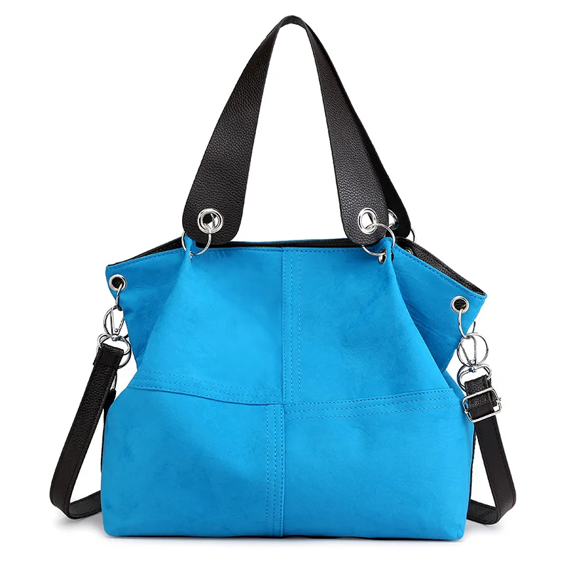 

2021 New Style Designer Handle Bucket Tote Duffle Handbag for Women Brown Pure Colour Leather Suede bags