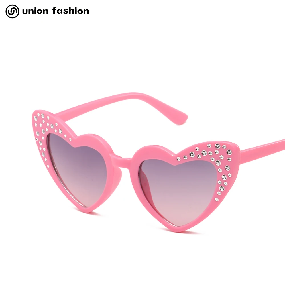 

New Heart-shaped Fashion High Quality Children Sunglasses with Diamond, 6 colors