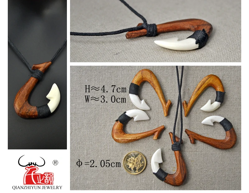 Gx060 New Zealand Maori Pendant Primitive Tribes Jewelry Handmade