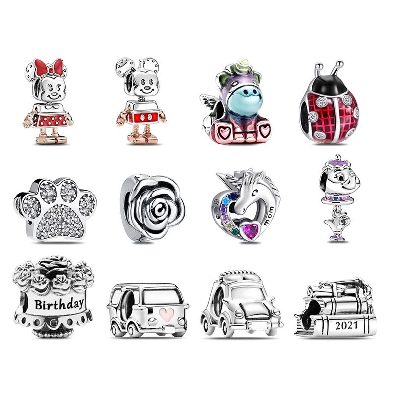 

925 sterling silver necklace with charms for bracelet making jewelry for women and men