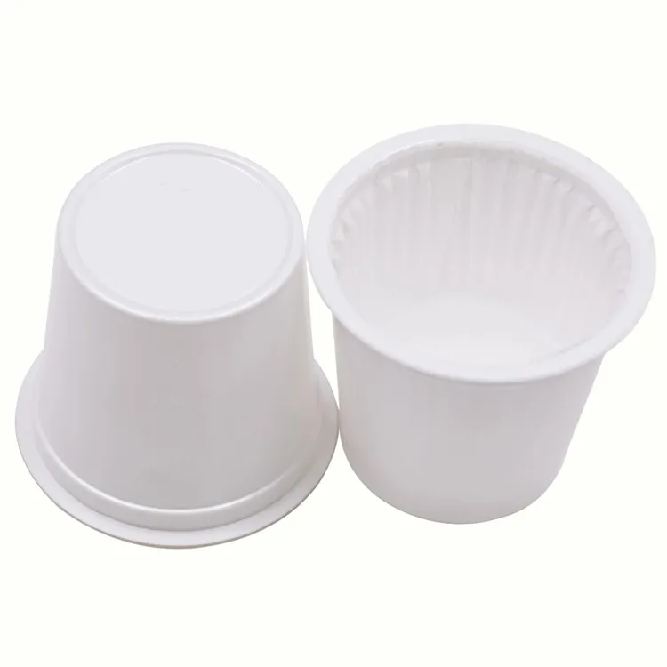 

Customize new biodegrade disposable k cup coffee filter with non-woven fabric filter built-in, White black