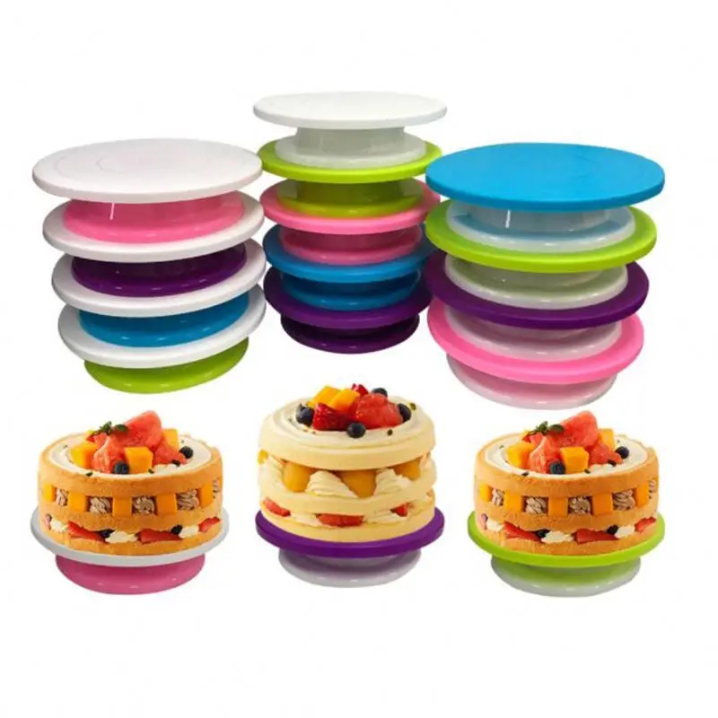 

Turn table cake turntable HOPcg cake decoration turntable, Pink