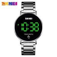 

SKMEI 1550 Touch Screen Digital Stainless Steel High Quality Watches LED Light Men Business Watch