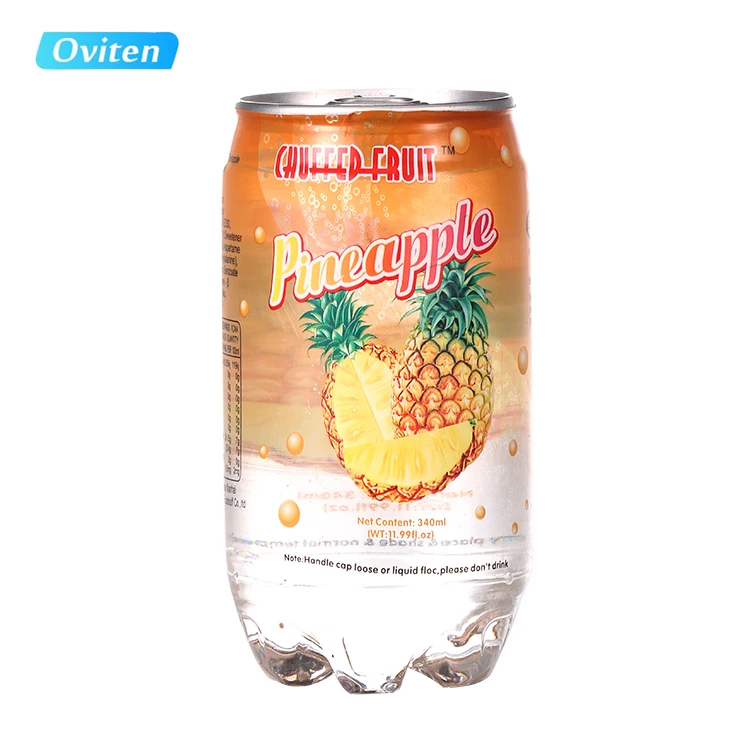 
Sweety carbonated soft drink 350ml PET transparent canned Sparkling soda water 
