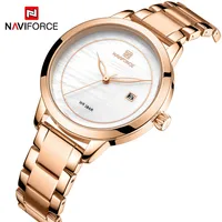 

Rose Gold Watches For Women Quartz Wristwatches Ladies Top Brand NAVIFORCE 5008 Relogio Feminino Female Bracelet Clock Watch