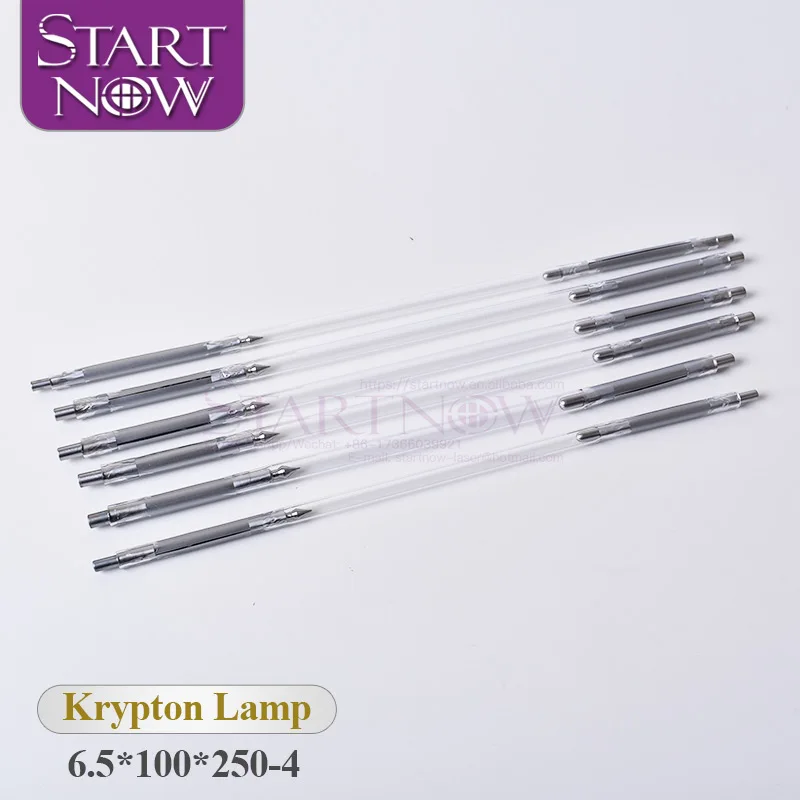 

Krypton Lamp 6.5*100*250 Laser Xenon Flash Tube For Marking Equipment Parts YAG Marker Machine Spare Parts Laser Krypton Lamp