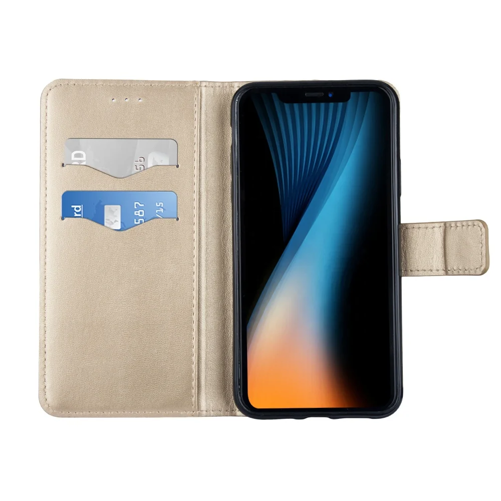 

Custom OEM ODM PU Leather Wallet Phone Flip Cover Case Magnetic For iPhone11, 5 colors